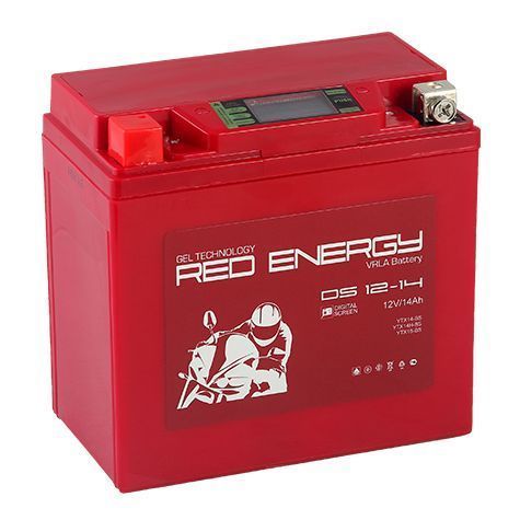 Аккумулятор для мототехники Red Energy DS 12-14 (YTX14-BS, YTX14H-BS, YTX16-BS, YB16B-A)