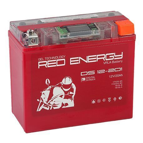 Аккумулятор для мототехники Red Energy DS 12-201 (YTX20L-BS, YTX20HL-BS, YB16L-B, YB18L-A)