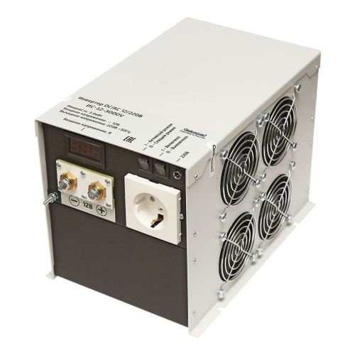 Инвертор ИС-12-3000V 3000Вт/12В чистый синус