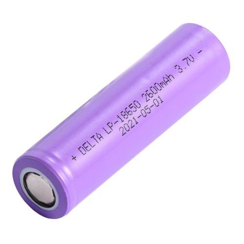 Аккумулятор цилиндрический DELTA LP-18650 с защитой 2600мАч 3.7В