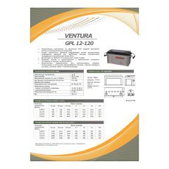 Аккумулятор Ventura GPL 12-120
