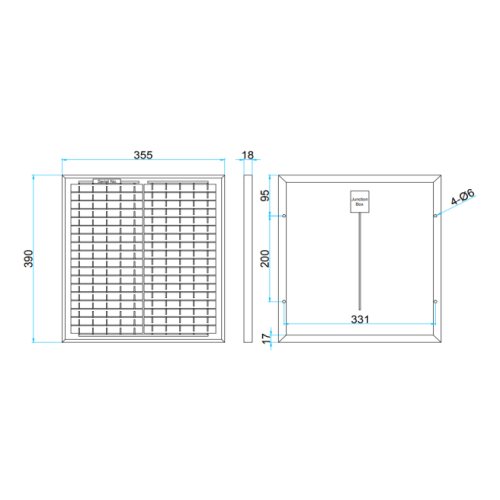 Солнечная батарея Delta SM 15-12P 15 Ватт 12В Поли