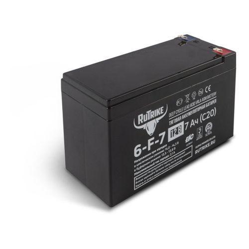 Тяговый аккумулятор RuTrike 6-F-7 (12V7A/H C20)