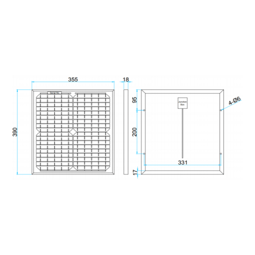 Солнечная батарея Delta SM 15-12M 15 Ватт 12В Моно