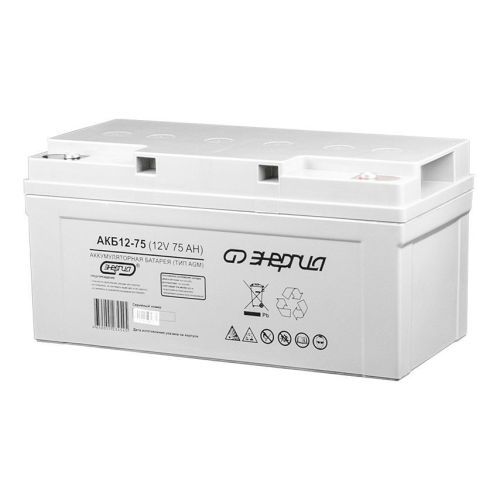 Аккумуляторная батарея Энергия 12-75 12В 75Ач