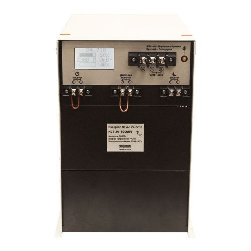 Инвертор ИС1-24-6000У1 6000Вт/24В чистый синус