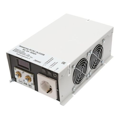 Инвертор СибКонтакт ИС-24-1500V 1500Вт/24В чистый синус