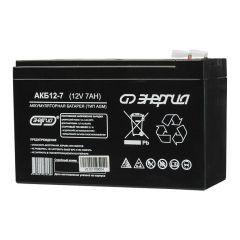 Аккумуляторная батарея Энергия 12-7 12В 7Ач