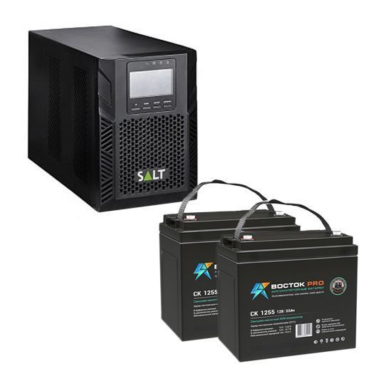 Комплект ИБП Online SALT/HiDEN UDC9101H для газового котла + 2 АКБ по ...