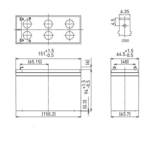 Аккумулятор Panasonic LC-P127R2P1