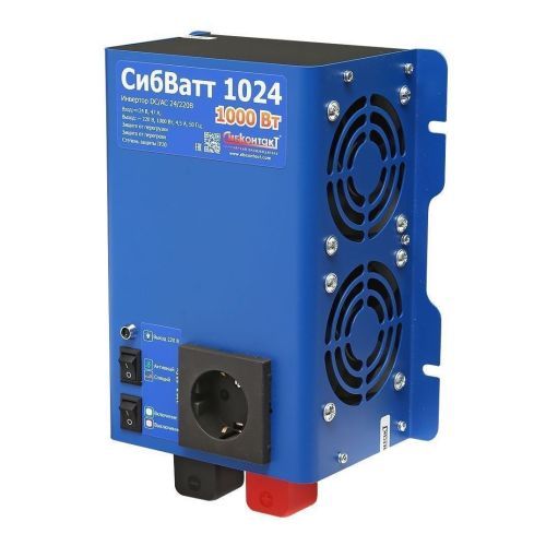 Инвертор СибВатт 1024 1000Вт/24В чистый синус