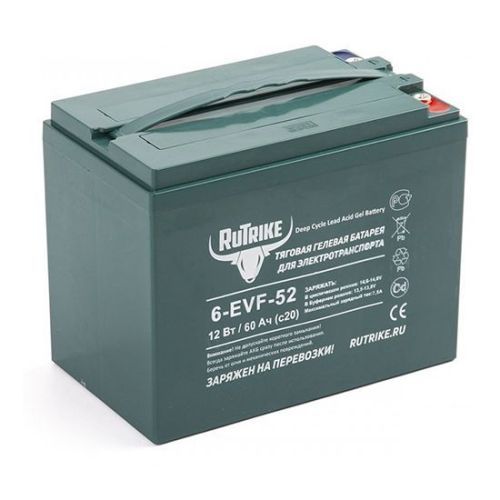 Аккумулятор тяговый RuTrike 6-EVF-52 (12V52A/H C3)