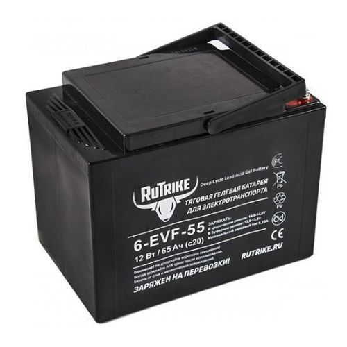 Аккумулятор тяговый RuTrike 6-EVF-55 (12V55A/H C3)