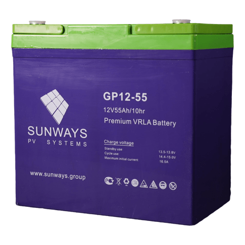 Аккумулятор SUNWAYS GP 12-55