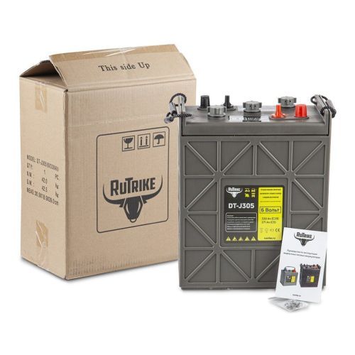 Тяговый WET аккумулятор Rutrike DT-J305 (J305H-AC) 6V215A/H C3
