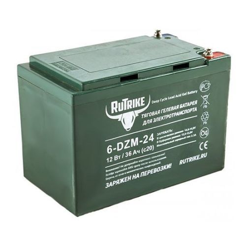Аккумулятор тяговый RuTrike 6-DZM-24 (12V24A/H C2)