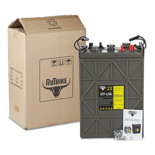 Тяговый WET аккумулятор Rutrike DTL16 (L16H-AC) 6V275A/H C3