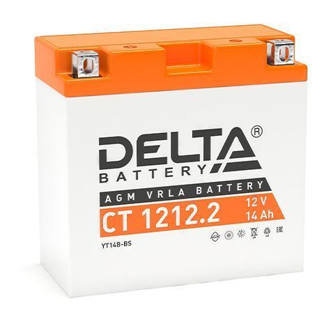 Аккумулятор для мототехники DELTA CT 1212.2 12В 14Ач (YT14B-BS)