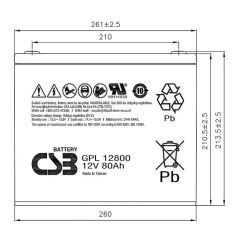 Аккумулятор CSB GPL 12800
