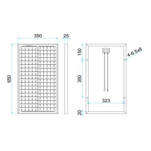 Солнечная батарея Delta SM 30-12P 30 Ватт 12В Поли