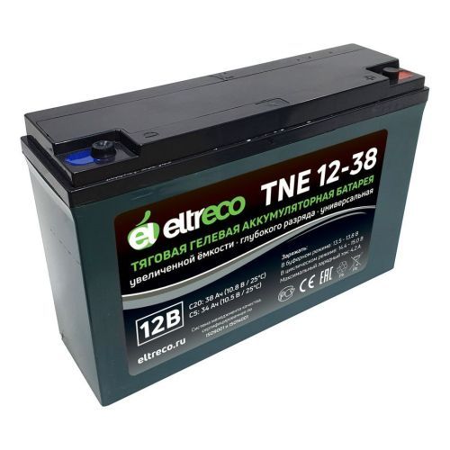 Тяговый аккумулятор Eltreco TNE12-38 (12V32.5A/H C3)