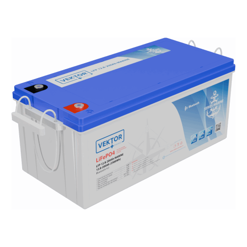 Аккумулятор VEKTOR LFP 12,8-200 MARINE Series Smart BMS 100A (Bluetooth 4.0) 