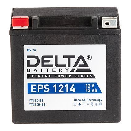 Аккумулятор для мототехники DELTA EPS 1214 (YTX14-BS, YTX14H-BS)
