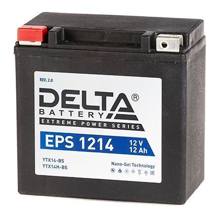 Аккумулятор для мототехники DELTA EPS 1214 (YTX14-BS, YTX14H-BS)