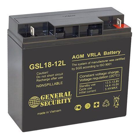 Аккумулятор General Security GSL 18-12L