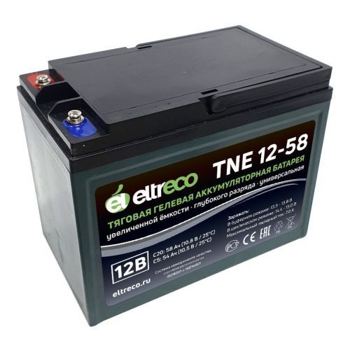 Аккумулятор тяговый Eltreco TNE12-58 (12V52A/H C3)