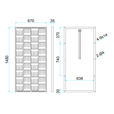 Солнечная батарея Delta SM 150-12M 150 Ватт 12В Моно