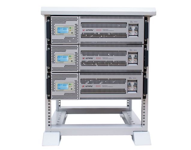 Комплект стабилизаторов IS8000RT в стойке (24 кВА)