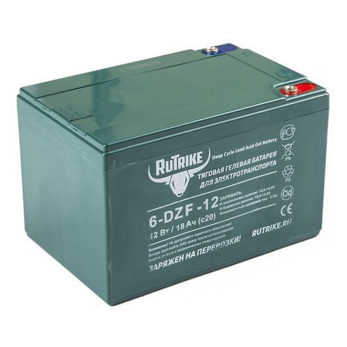 Тяговый гелевый аккумулятор RuTrike 6-DZF-12 (12V12A/H C3)