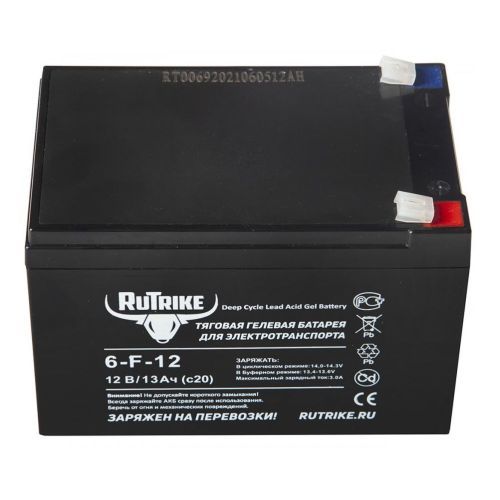 Аккумулятор RuTrike 6-F-12 (12V13A/H C20)