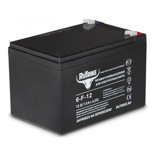 Аккумулятор RuTrike 6-F-12 (12V13A/H C20)