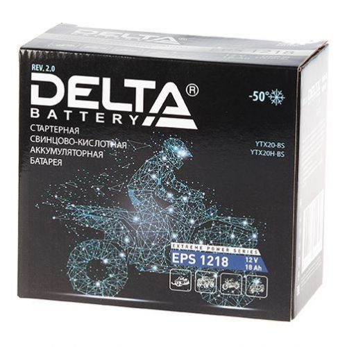 Аккумулятор для мототехники DELTA EPS 1218 (YTX20-BS, YTX20H-BS)