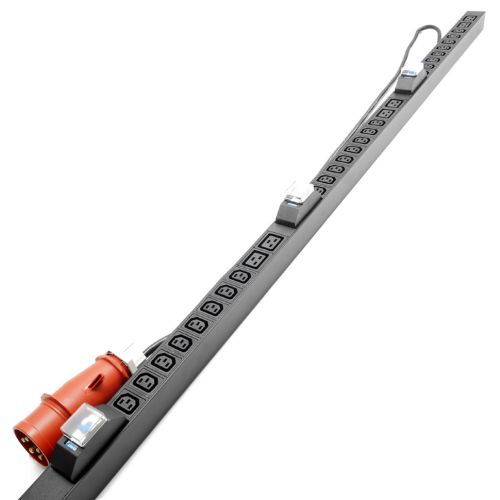 Блок розеток трехфазный вертикальный, 24 розетки С13