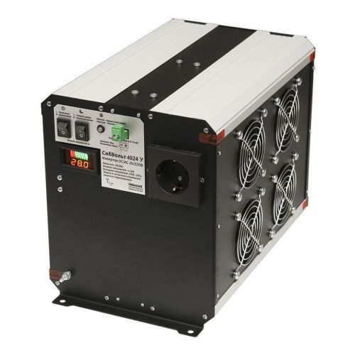 Инвертор СибВольт 4024У DC-AC 4000Вт/24В чистый синус