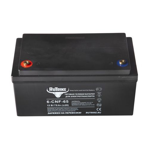 Тяговый гелевый аккумулятор RuTrike 6-CNF-65 (12V70A/H C20)