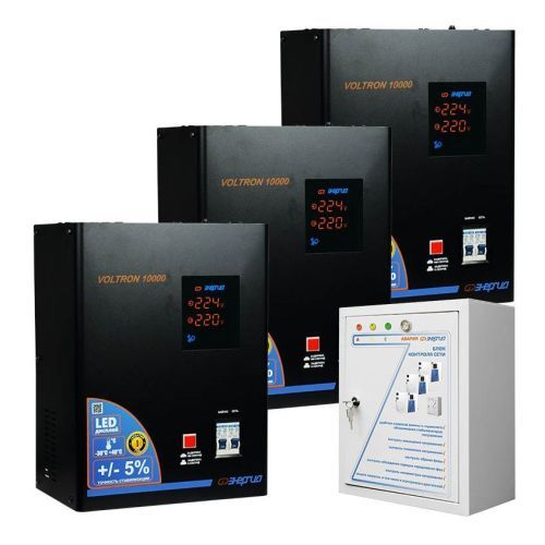 Стабилизатор напряжения Энергия Voltron 30000 (10000*3)