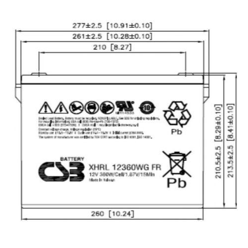 Аккумулятор CSB XHRL 12360WG