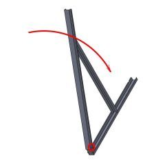 Кронштейн Егерь 10 (усиленный) для крепления солнечных батарей с регулируемым углом на рейлинги