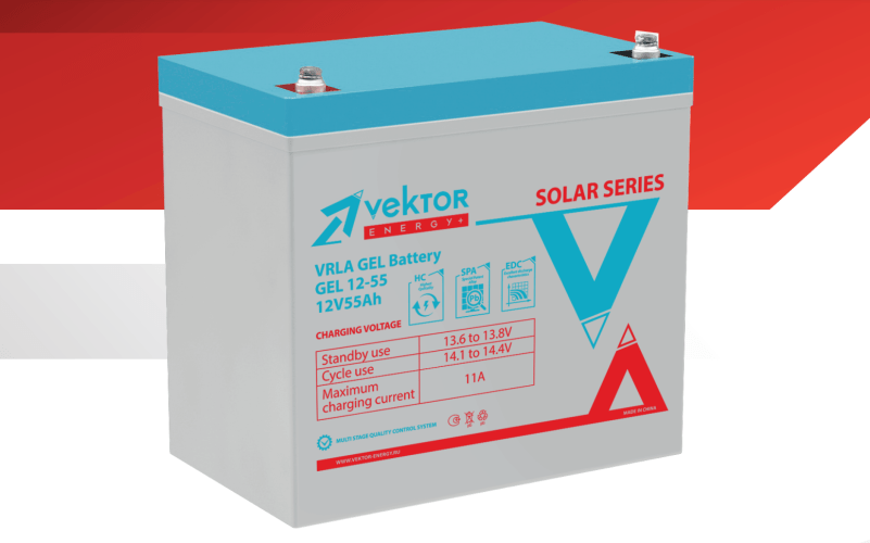 Аккумулятор VEKTOR GEL 12-55