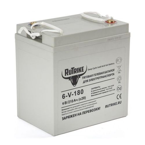 Тяговый гелевый аккумулятор RuTrike 3-EVF-180 (6V180A/H C3)