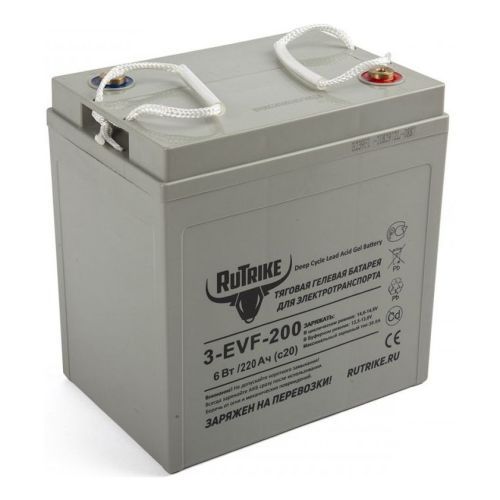 Тяговый гелевый аккумулятор RuTrike 3-EVF-200 (6V220A/H C3)