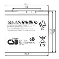 Аккумулятор CSB EVH 12240