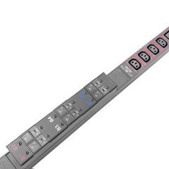 Блок розеток трехфазный вертикальный, 36 розеток C13, 6 розеток C19, 32A