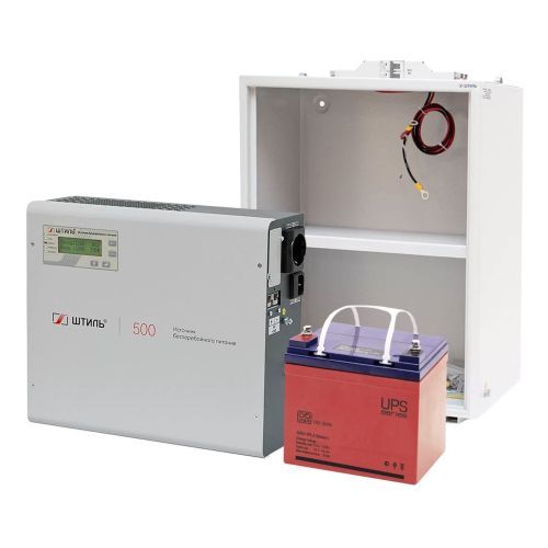 Комплект ИБП SW500L (500 ВА) с АБ на 1 ч