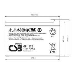 Аккумулятор CSB GP 1272