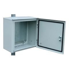 Всепогодный электрический ящик Егерь IP54 с креплением на столб или стену